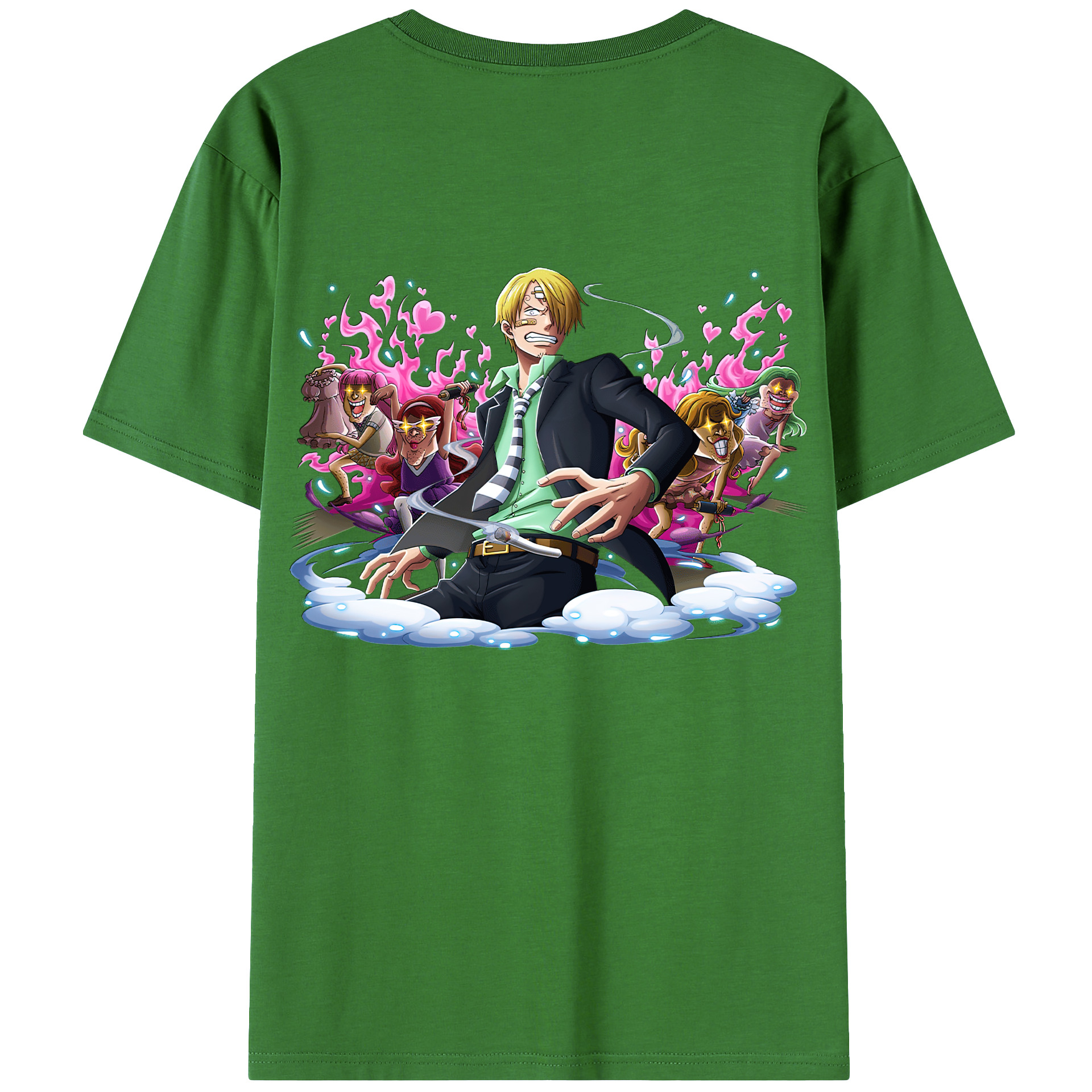 （画像用） ワンピース サンジ ONE PIECE Sanji レディース半袖Tシャツ(バックプリント)